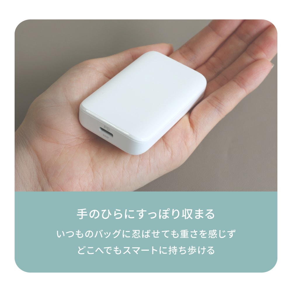 ����13mm ����PD36W���� GaN���� USB Type-C��1 AC���Ŵ� OEC-APD36C1G-WH