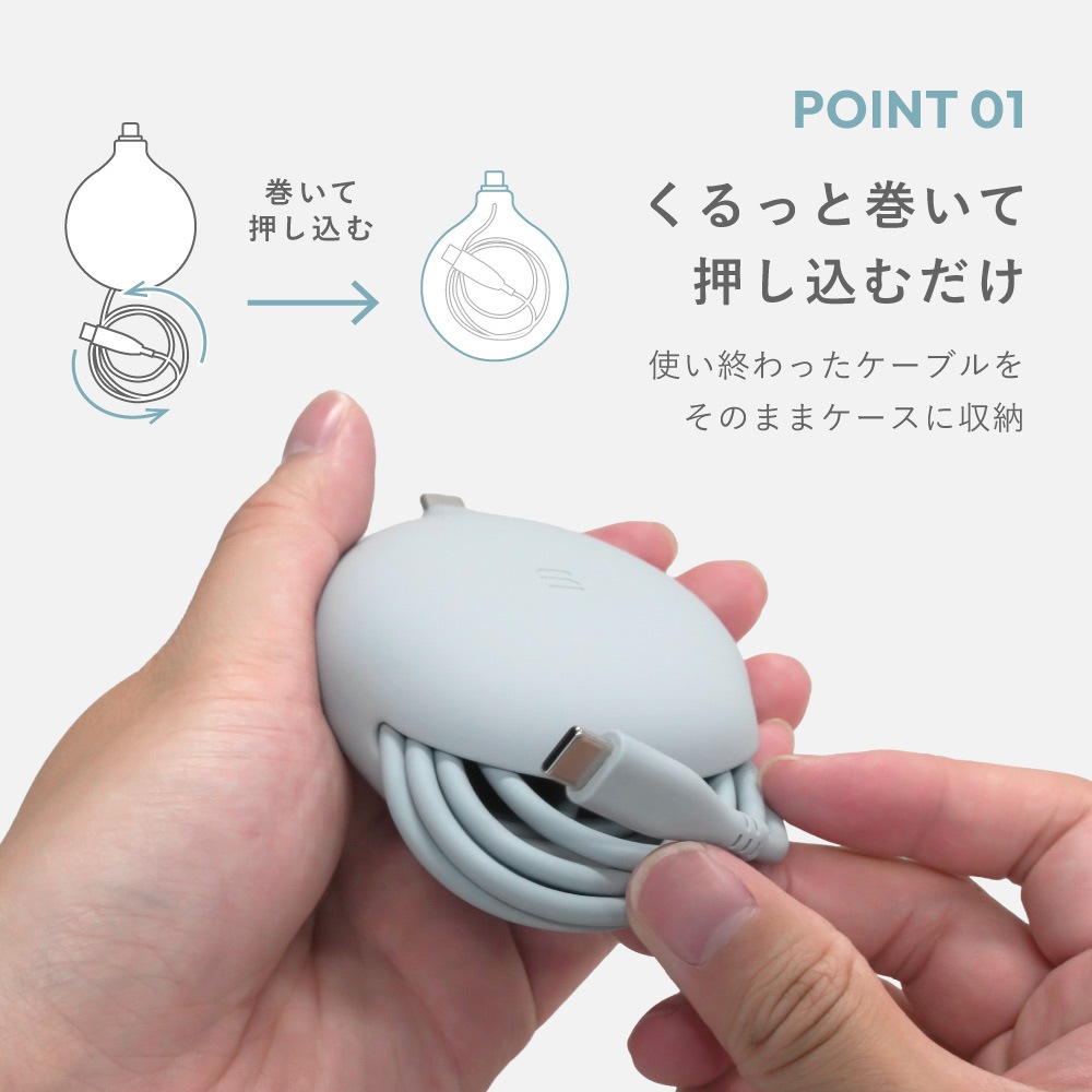 Soft Carry Cable¡ÊUSB Type-C to USB Type-C¡Ë OWL-CBS3CC-SFT¥·¥ê¡¼¥º