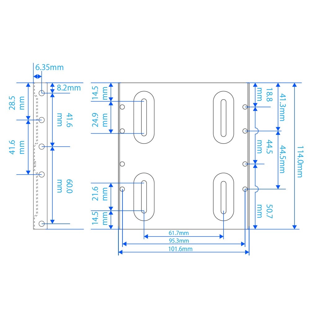 2.5�����HDD��SSD��3.5������٥������Ѳ�ǽ ��¢�� �Ѵ��֥饱�å� (OWL-BRKT24)