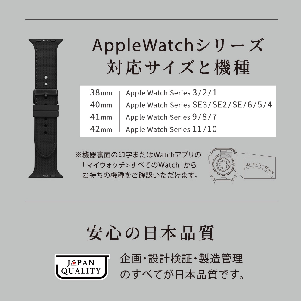 Apple Watch (38��40��41��42mm)�� �쥶���饤�����ꥳ��Х�� TACTIX(�����ȥʥ���) (OWL-AWBSTAC03)