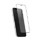 iPhone 12 mini (5.4インチ) 用 貼りミスゼロ かんたん3ステップ貼り付けキット付き 全面保護 強化ガラス 光沢(OWL-GSIC54F-CL)