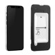 iPhone 12 mini (5.4インチ) 用 貼りミスゼロ かんたん3ステップ貼り付けキット付き 全面保護 強化ガラス 光沢(OWL-GSIC54F-CL)