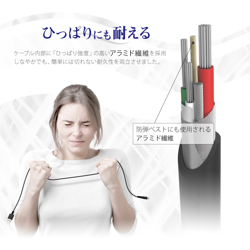 �ڥ����ȥ�åȡ�Lightning���� / �ǡ����̿������֥� 50cm 0.5m ���餫�������˶���(OWL-CBKLTSR5)