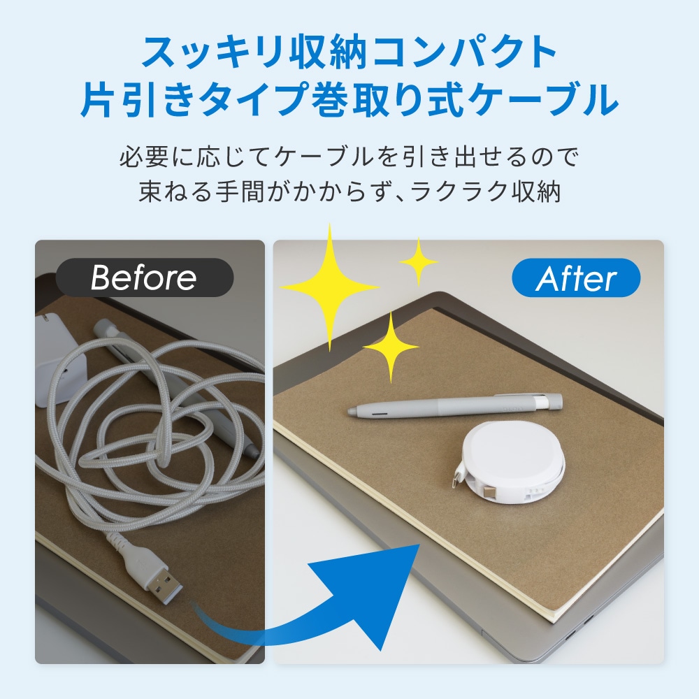 ��������դ� �Ұ�������꼰 katamaki PD60W���š��ǡ����̿��б� ���٥��󥵡���� Type-C to Type-C�����֥� 1.2m OWL-CBKRDCC12-WH