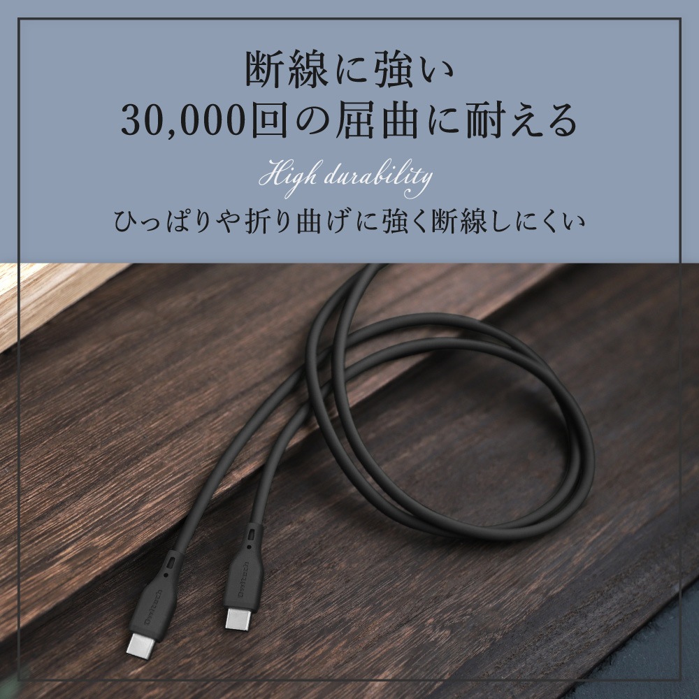 PDб 륭åǤޤˤ USB Type-C to USB Type-C եȥꥳ󥱡֥ 2m  (OEC-CBSCC)