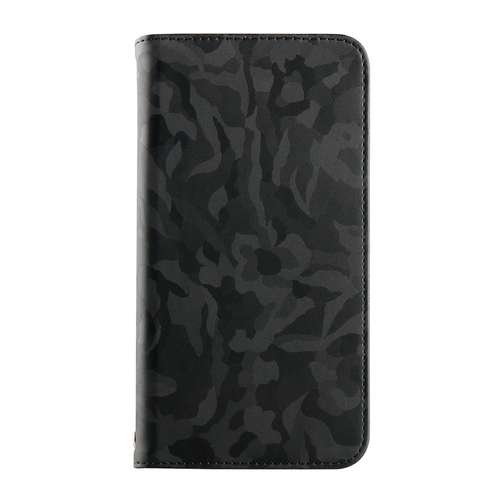 iPhone XR 6.1インチ 手帳型ケース PUレザー カモフラージュ(OWL-CVIA6107)