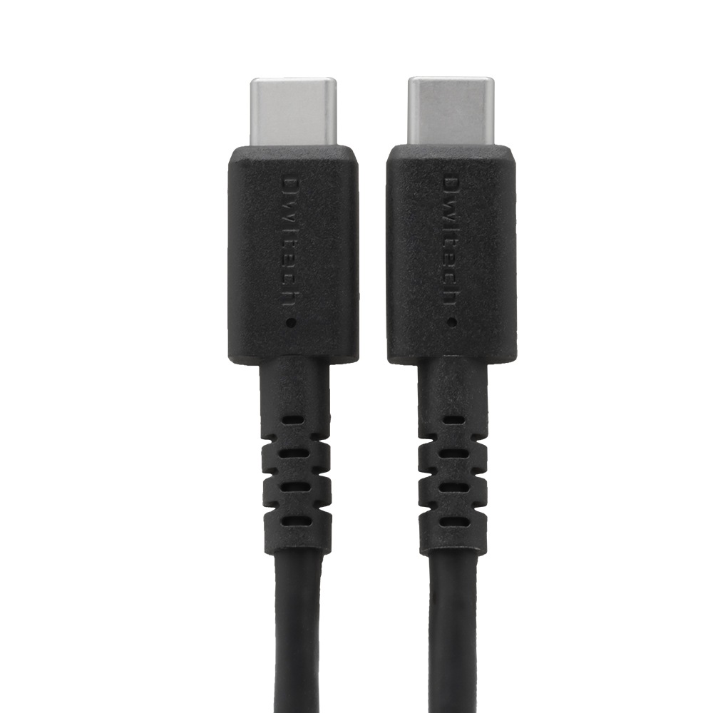 やわらかくて断線に強い USB Type-C to USB Type-Cケーブル 2m(OWL-CBKCCS20)