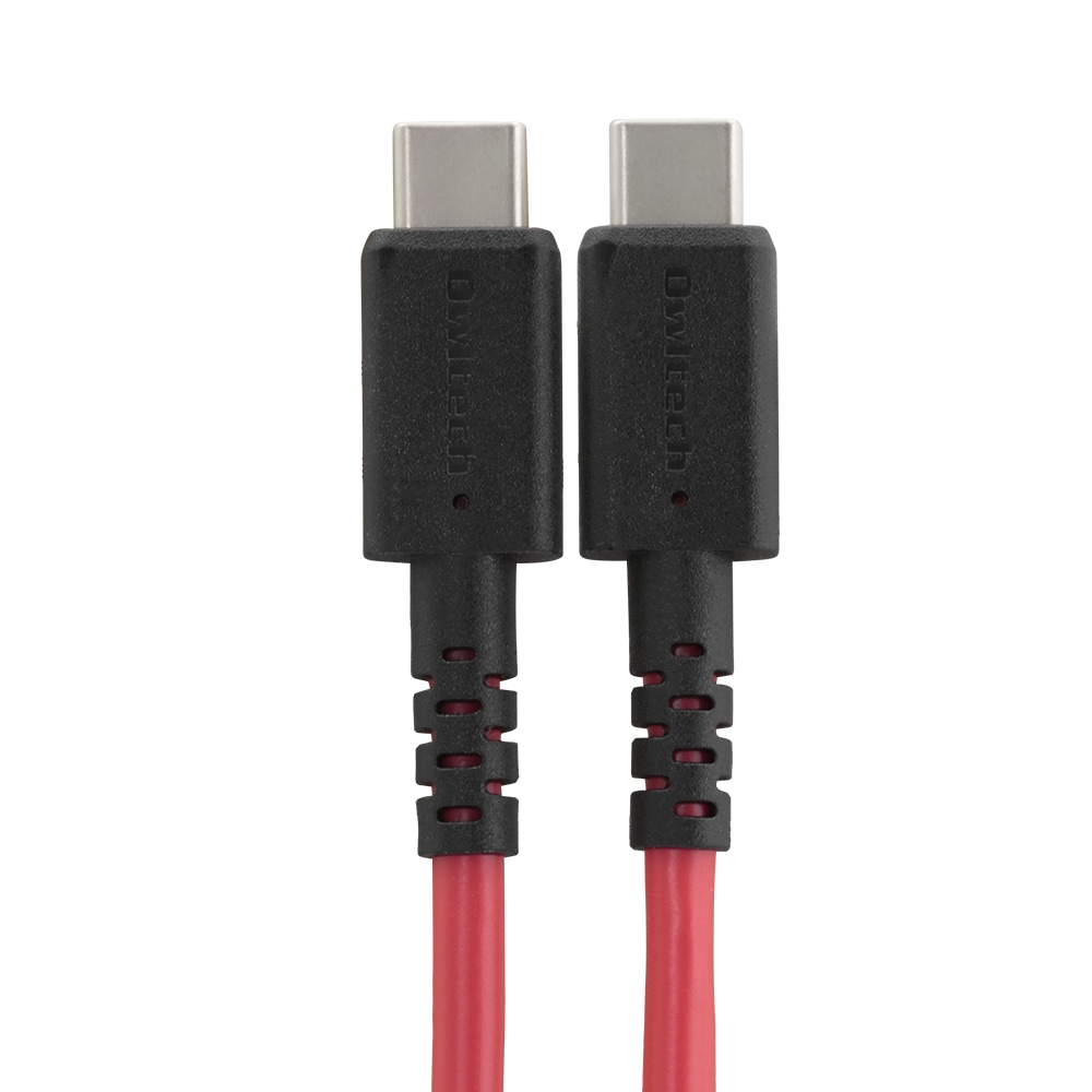 やわらかくて断線に強い USB Type-C to USB Type-Cケーブル 2m(OWL-CBKCCS20)
