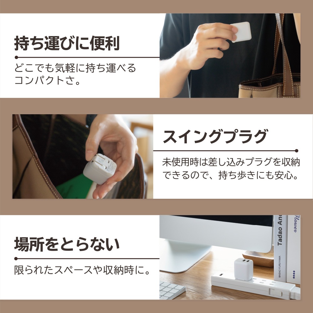 USB Type-A 2�ݡ��� AC���Ŵ� ���ޥۤ䥿�֥�å����򤫤�����2��Ʊ������ ����12W (OWL-AC12WA2)