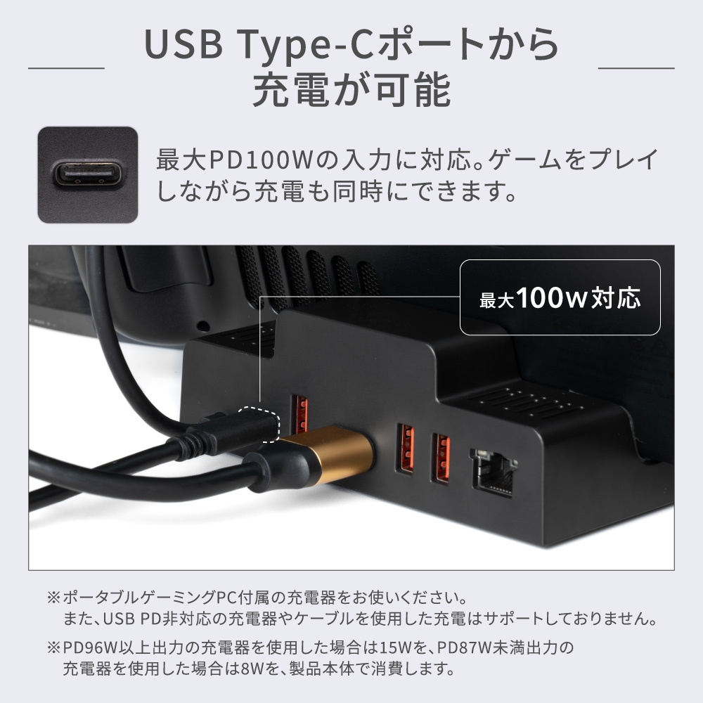 【アウトレット】USB 10Gbps対応 USB Type-A×3 USB Type-C×1 LAN×1 HDMI×1 ポータブルゲーミングPC用 マルチポートドック 【OWL-GAMEDOCK01】