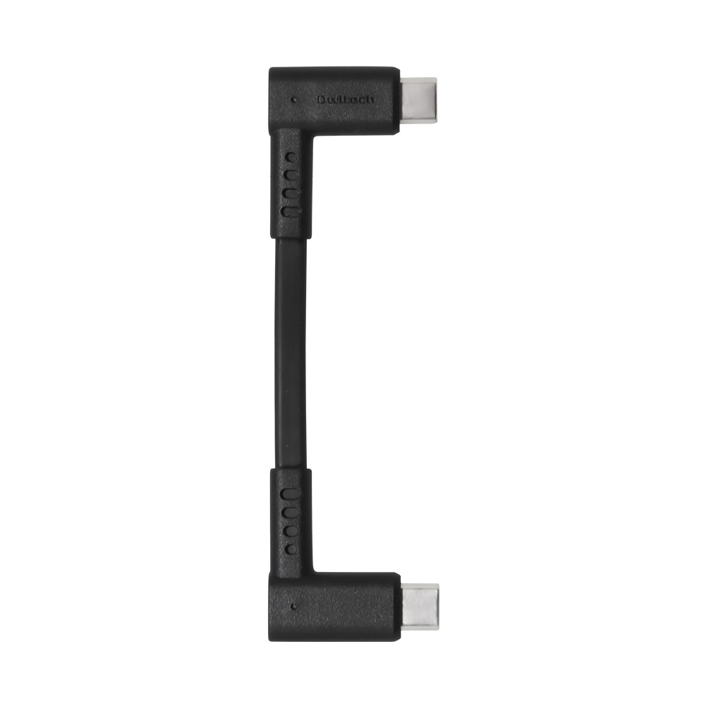 ���餫�������˶��� USB Type-C to USB Type-C�����֥� L�����ͥ��� 10cm(OWL-CBKCC1L)