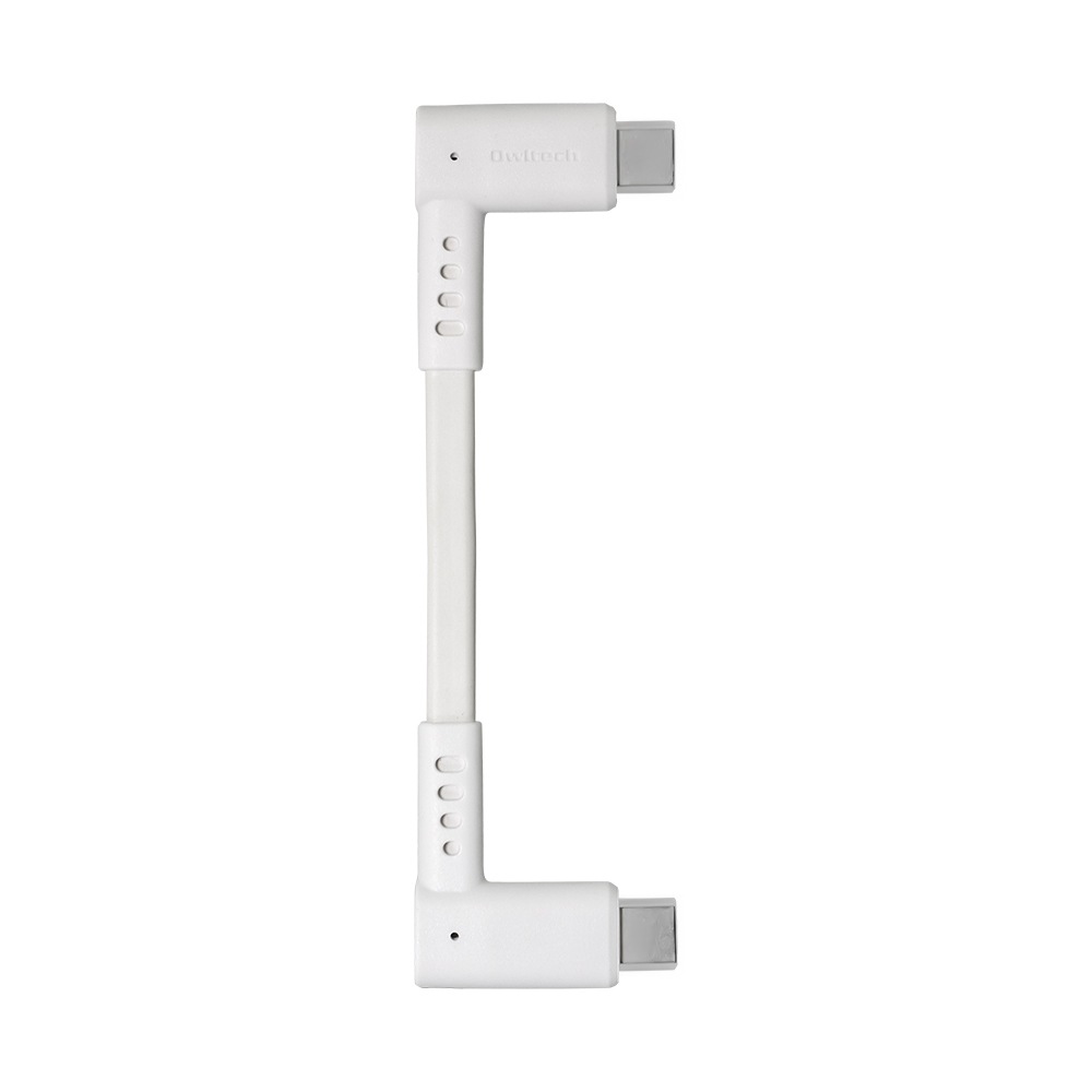 ���餫�������˶��� USB Type-C to USB Type-C�����֥� L�����ͥ��� 10cm(OWL-CBKCC1L)