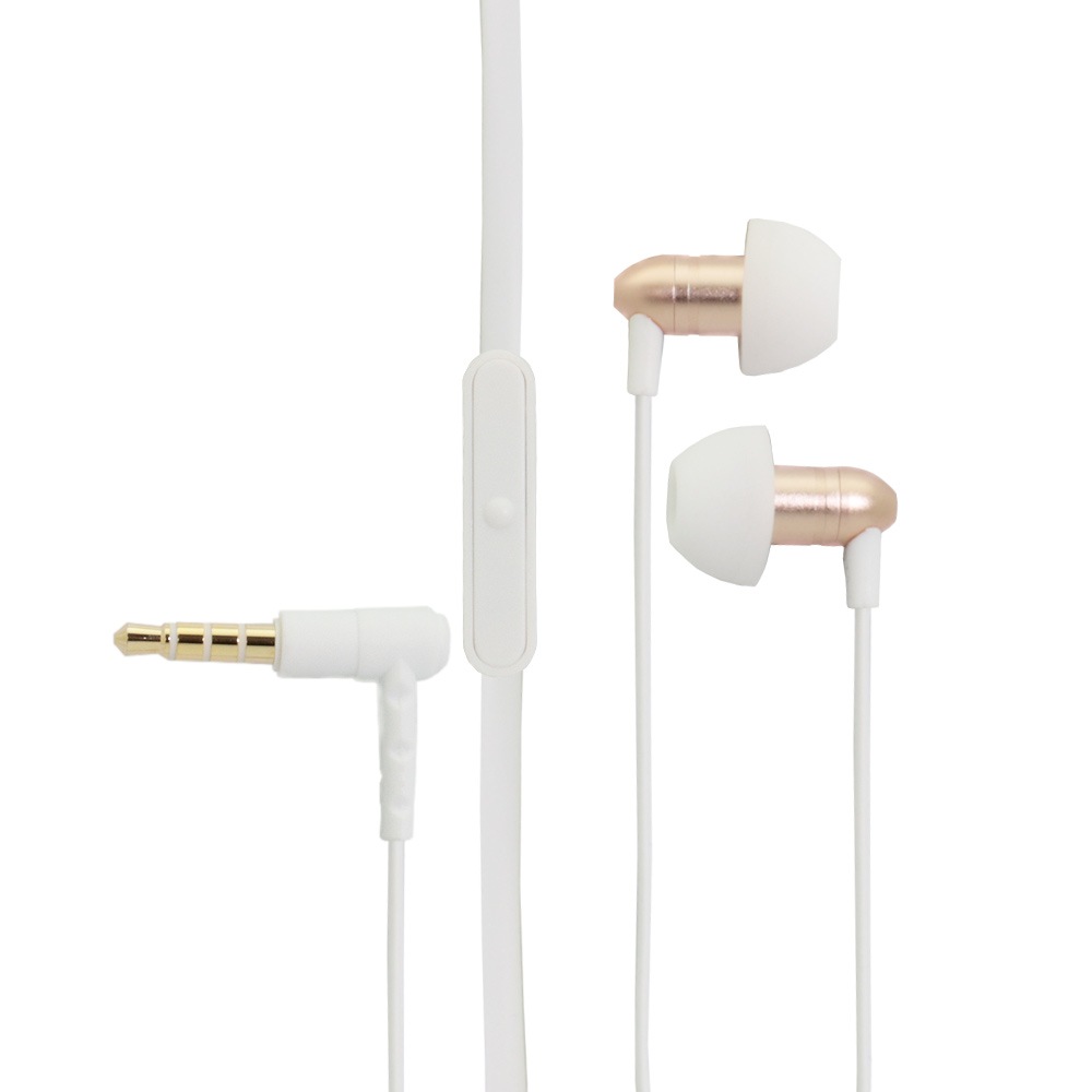 ステレオイヤホン 絡みにくいフラットケーブル ハンズフリー対応(OWL-EPMC03)