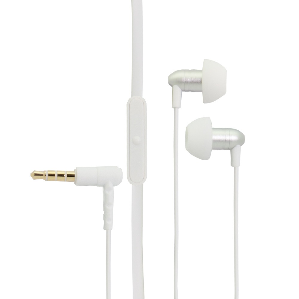 ステレオイヤホン 絡みにくいフラットケーブル ハンズフリー対応(OWL-EPMC03)