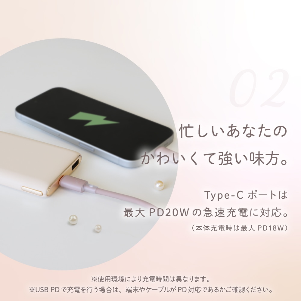 Mignonne PD20W�б� ���� ��Х���Хåƥ꡼ 5000mAh