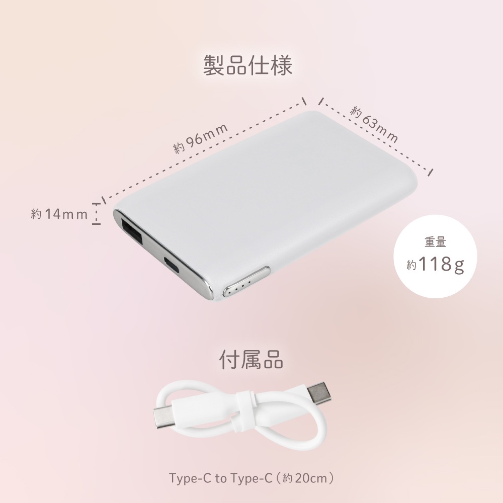 Mignonne PD20W�б� ���� ��Х���Хåƥ꡼ 5000mAh