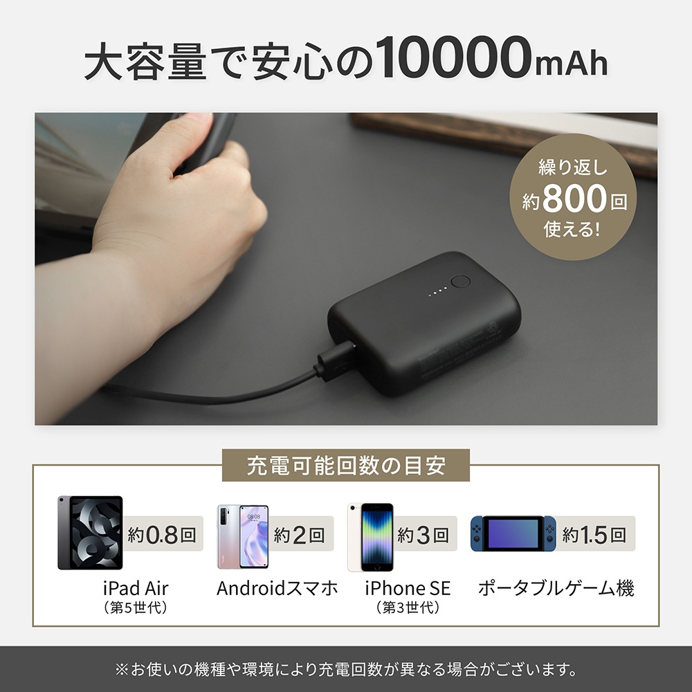 PD20Wб Ķ ХХåƥ꡼ 10000mAh USB Type-CϡUSB Type-A(OWL-LPB10017)ڤޤȤ㤤оݡ