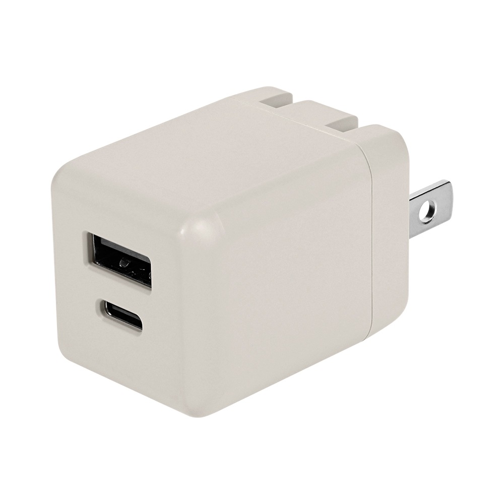 【販路限定】最大PD20W出力 USB Type-C×1 USB Type-A×1 AC充電器 OWZ-APD20A1C1Rシリーズ