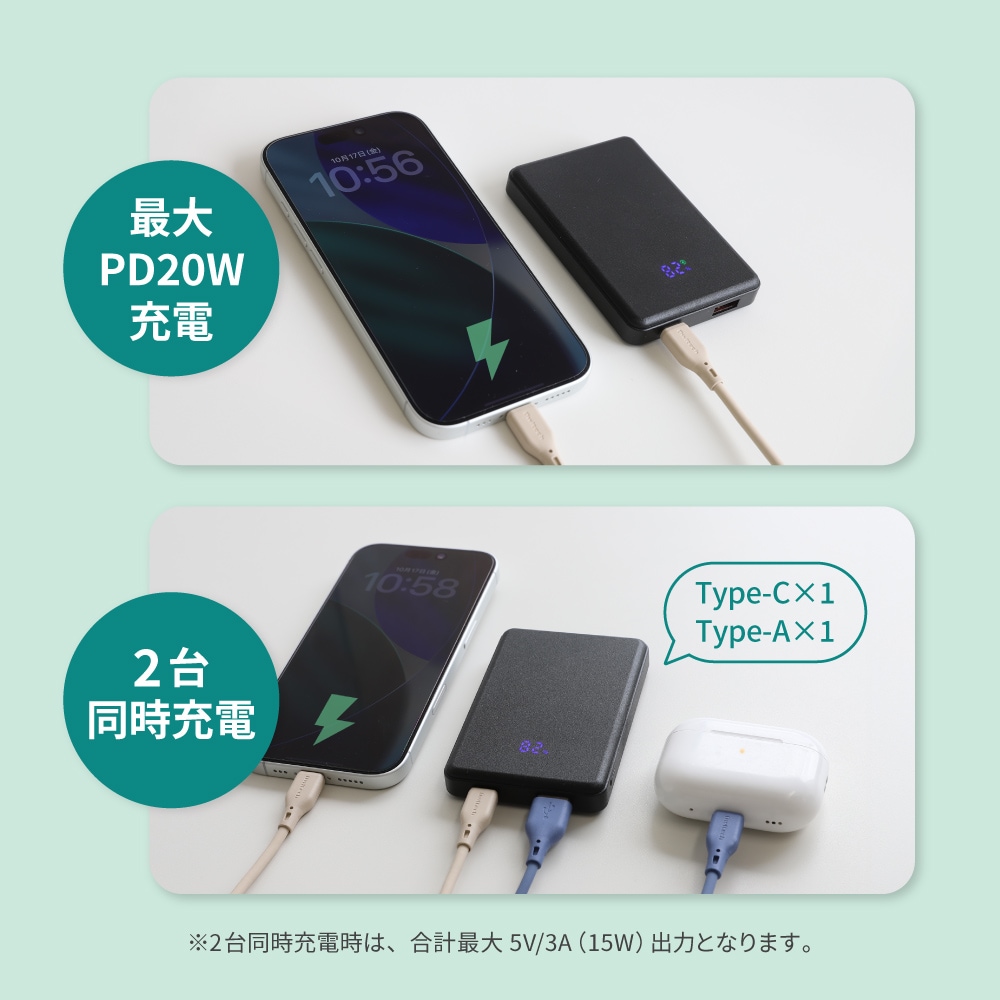 ��������Ӻ��� �ǥ�����ɽ����� 5000mAh ��Х���Хåƥ꡼ OWL-LPB5024
