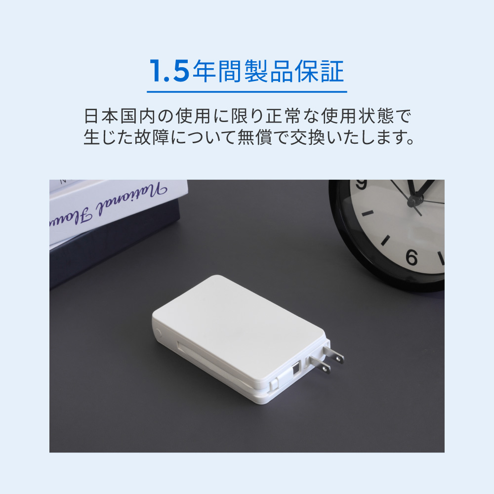 ��������Ӻ��� USB Type-C�����֥���η� �ǥ�����ɽ����� 5000mAh PD45W�б� AC��Х���Хåƥ꡼ OWL-LPBAC5003