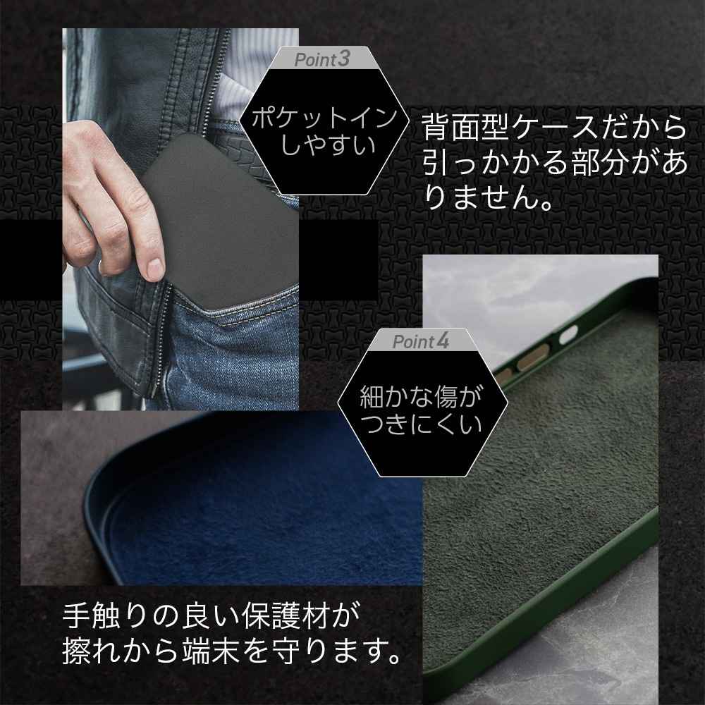 iPhone 13�� �ʤ�餫�ʿ��꿴�� ��С������ƥ��� ���̷������� HYBRID COVER (OWL-CVID6117)