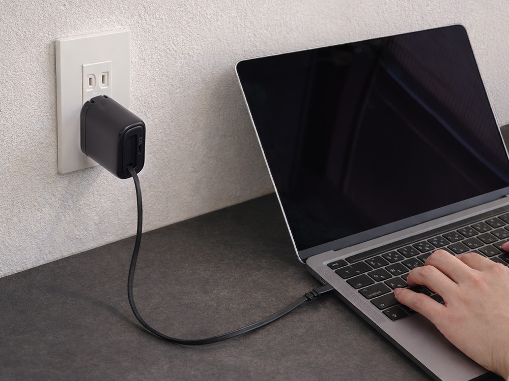 ����65W���� USB Type-C��1 USB Type-C����ꥱ���֥���¢ AC���Ŵ� OEC-APD65C2RG-BK