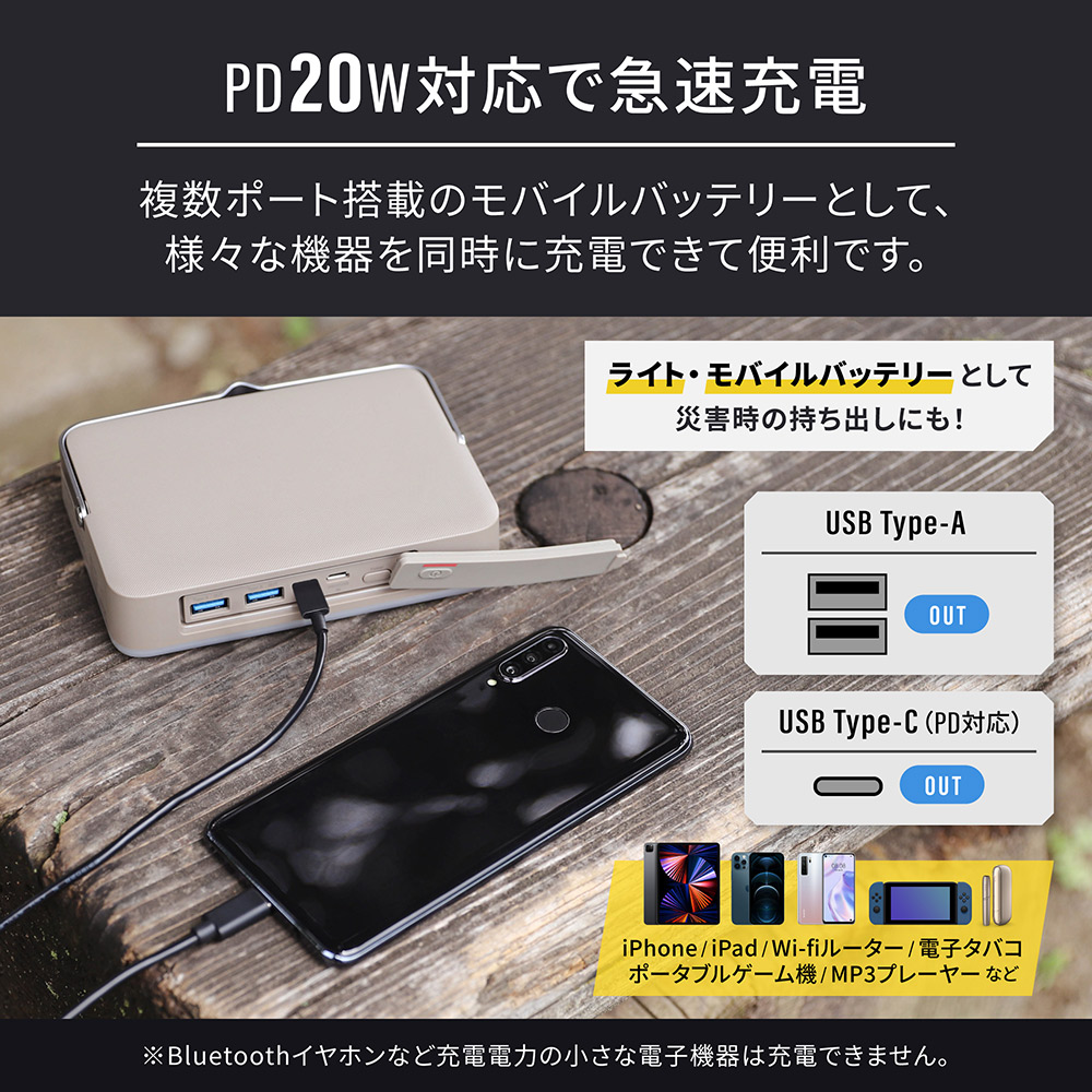 ebi֥  LED󥿥 PD20Wб 24000AhХХåƥ꡼¢ ץդ (OWL-LPB24001LCA)