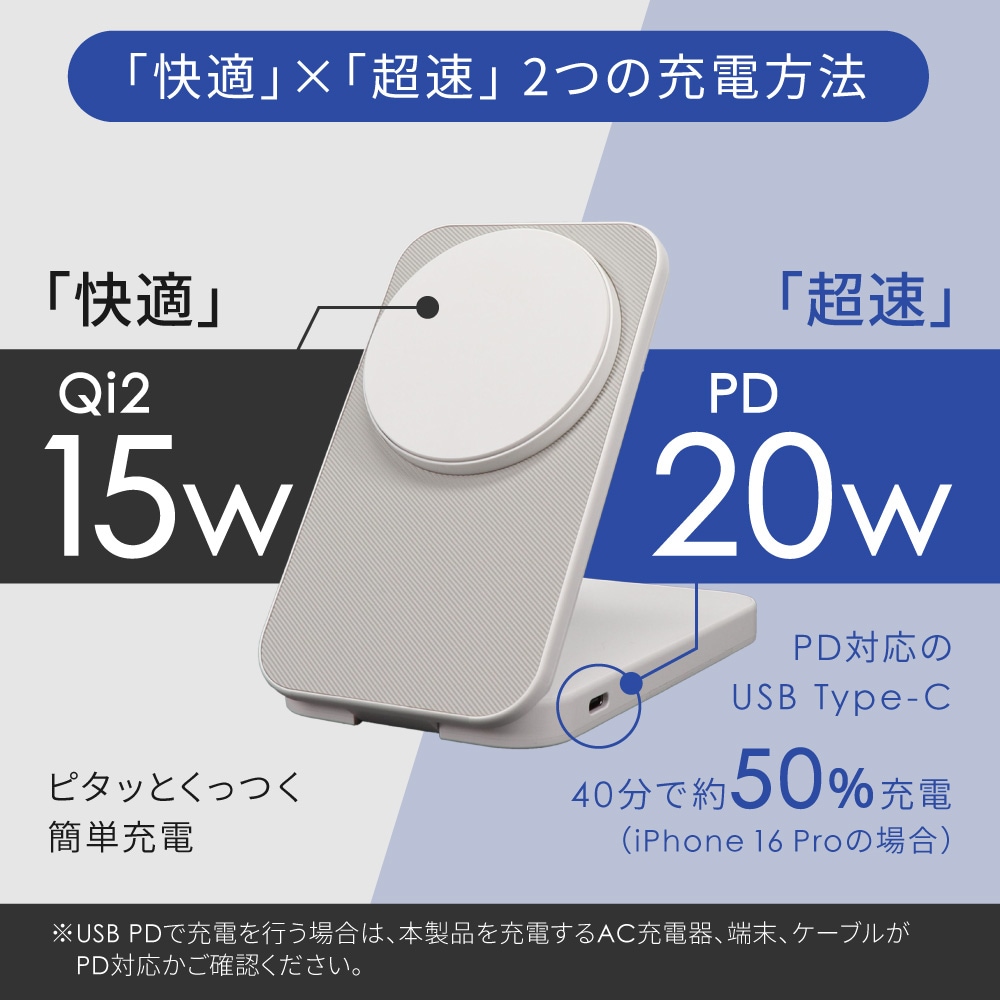���ڥ����ȥ�åȡ��ޤꤿ���߼����ޥۥ�����ɤˤ�ʤ� 5000mAh ����PD20W�б� USB Type-C������ �ޥ��ͥåȼ��磻��쥹�����б� ��Х���Хåƥ꡼ (OWL-LPB5020MG)