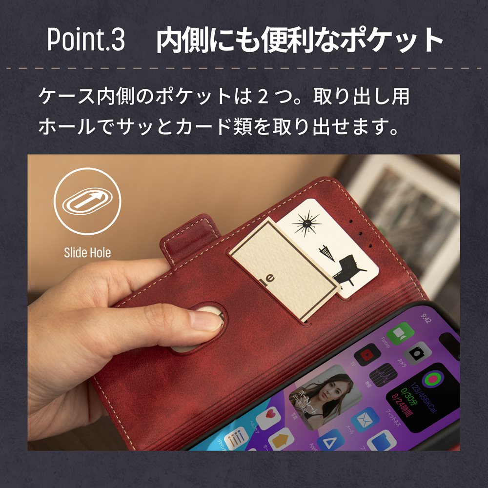 ڥȥåȡiPhone 14 Pro 쥬ȤʥХ顼̥ݥåȤPU쥶Ģ FLIP COVER(OWL-CVIE6119P)