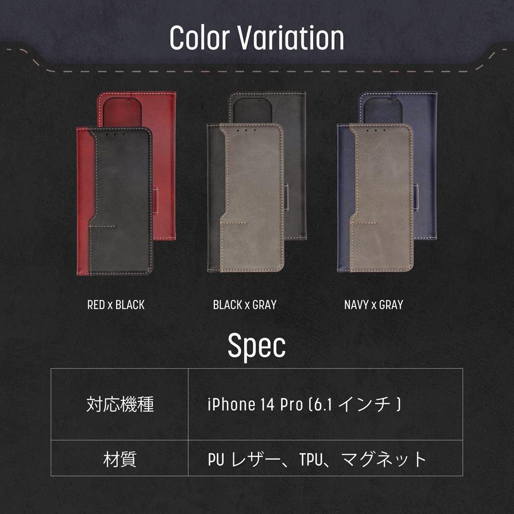 ڥȥåȡiPhone 14 Pro 쥬ȤʥХ顼̥ݥåȤPU쥶Ģ FLIP COVER(OWL-CVIE6119P)