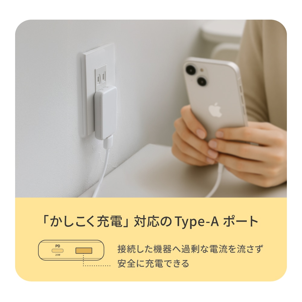 ����13mm ����PD20W���� GaN���� USB Type-C��1 USB Type-A��1 AC���Ŵ� OWL-APD20A1C1G