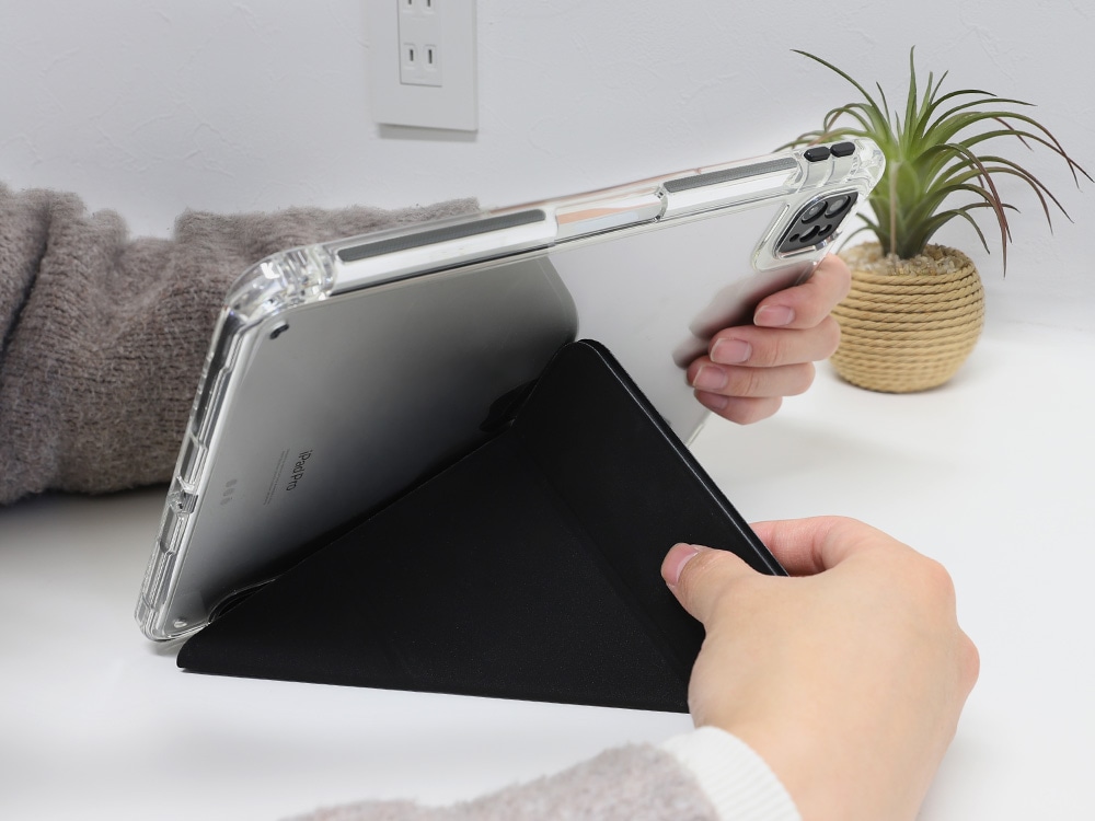 iPad Air 11インチ/iPad Air 10.9インチ/iPad Pro 11インチ対応 3WAYスタンド付き 耐衝撃iPadケース OWL-CVIT11002