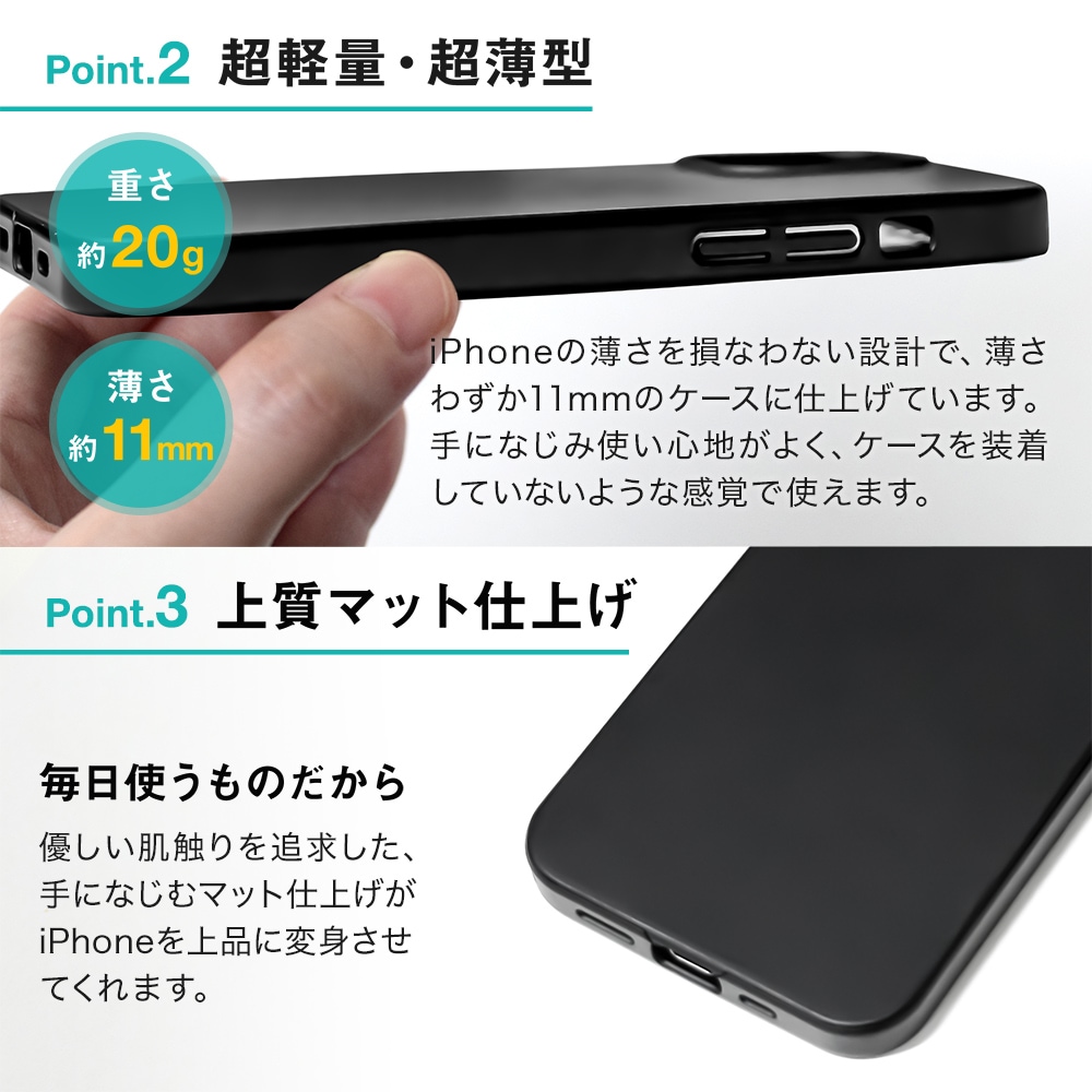 iPhone12/12Pro対応 (6.1インチ) 用 液晶画面保護ガラス1枚付き 360度全面保護のフルカバーケース(OWL-CVIC6110)