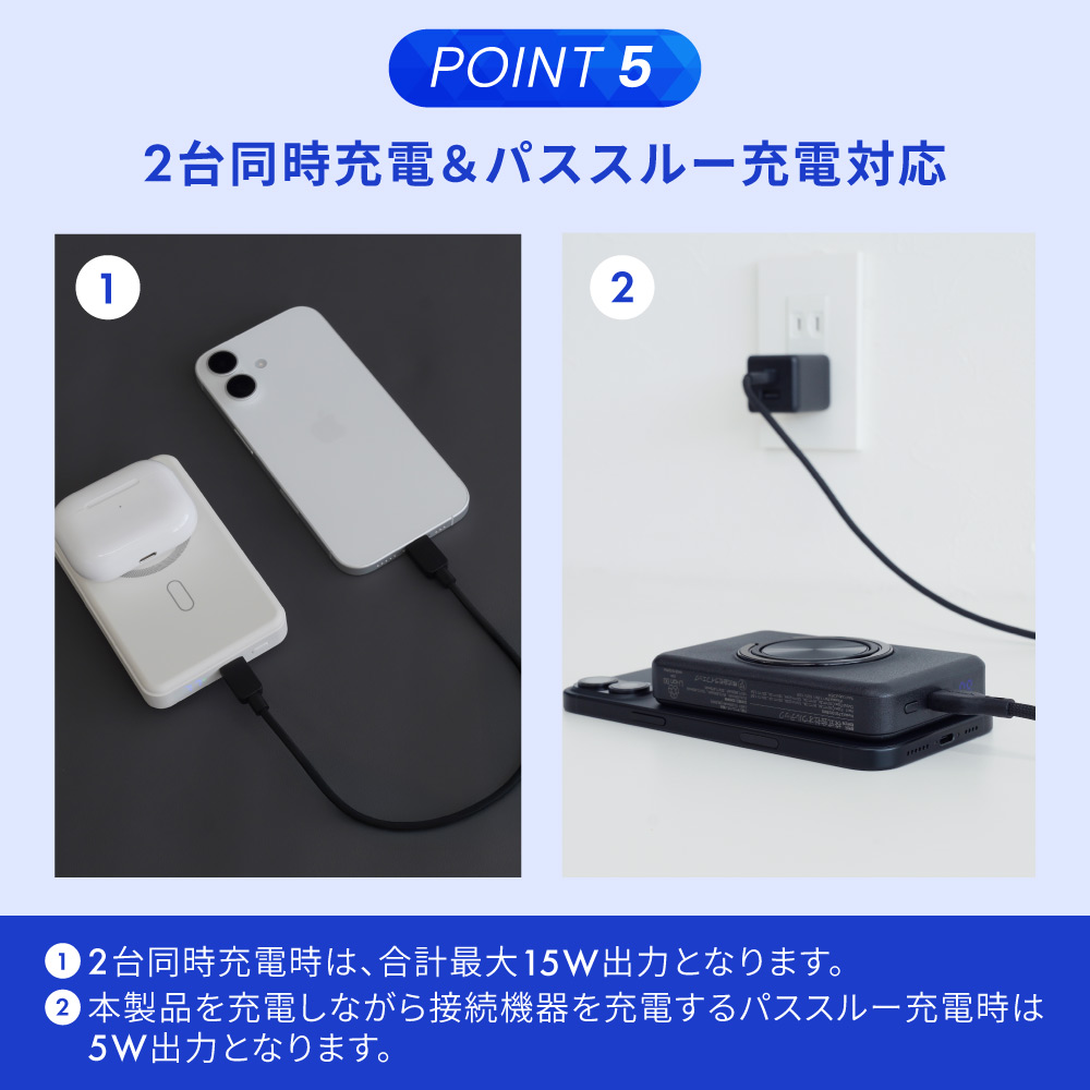 ��������Ӻ��� ���ޥۥ����� 10000mAh ����PD30W�б� USB Type-C������ �ޥ��ͥåȼ��磻��쥹�����б� ��Х���Хåƥ꡼ OWL-LPB10025MG