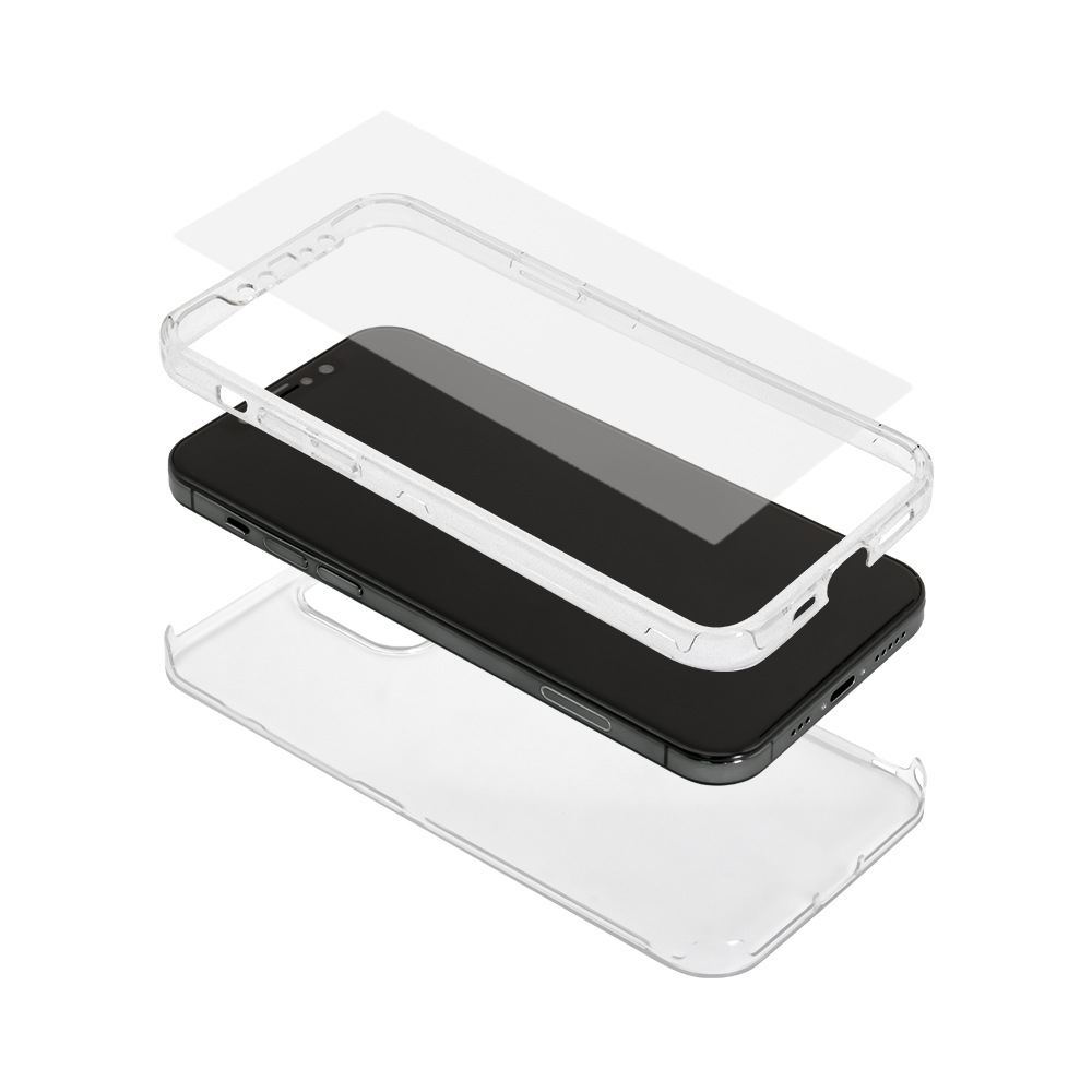 iPhone12/12Proб (6.1)  վݸޥåȥ饹1դ 360ݸΥե륫С(OWL-CVIC6111)