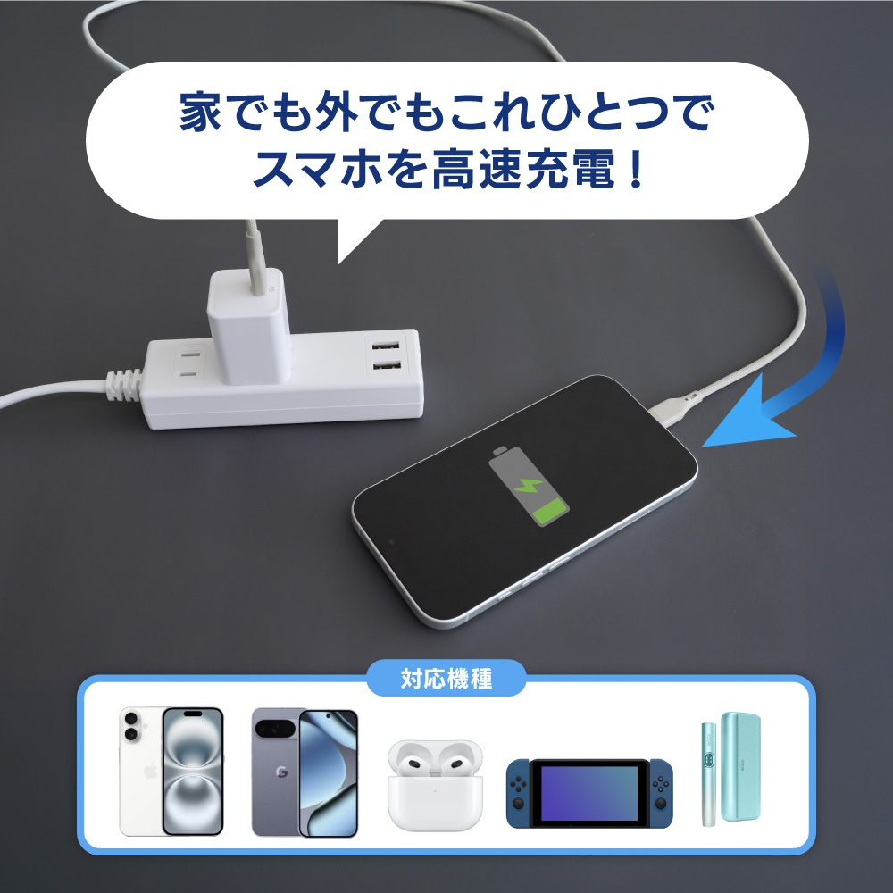 ºÇÂçPD20W½ÐÎÏ GaNºÎÍÑ USB Type-C¡ß1 AC½¼ÅÅ´ï OWL-APD20C1GB
