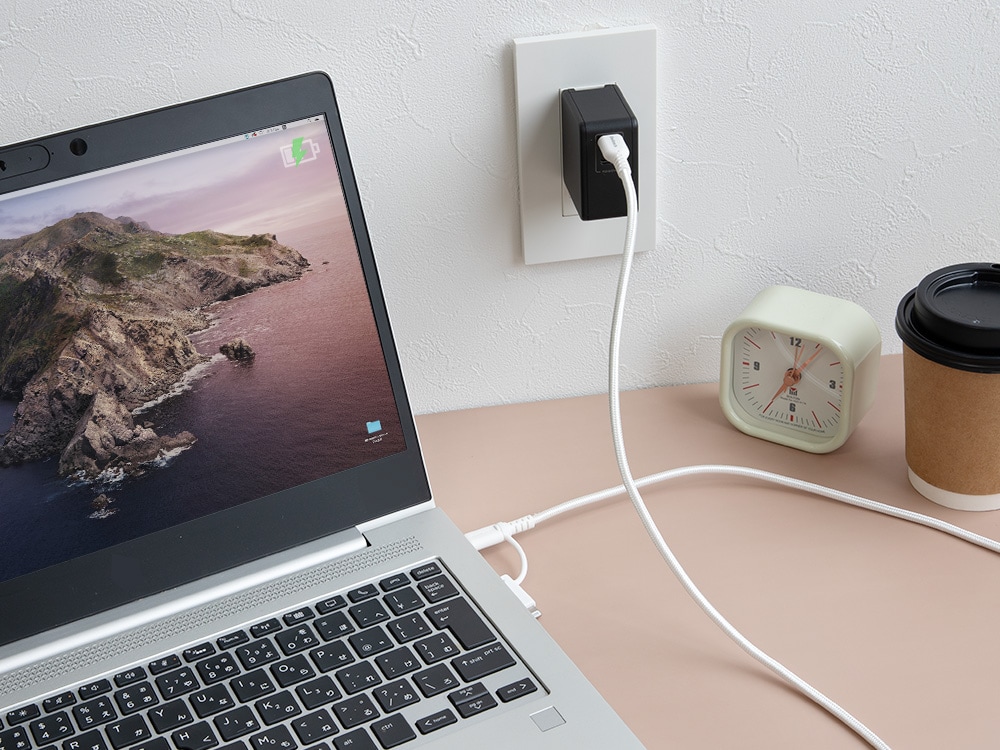 ���餫Ķ���դ������˶��� �Ѷ���10����ʾ� PD60W���š��ǡ���ž�� USB Type-C to Type-C��Lightning 2in1�����֥� OWL-CBNCCL