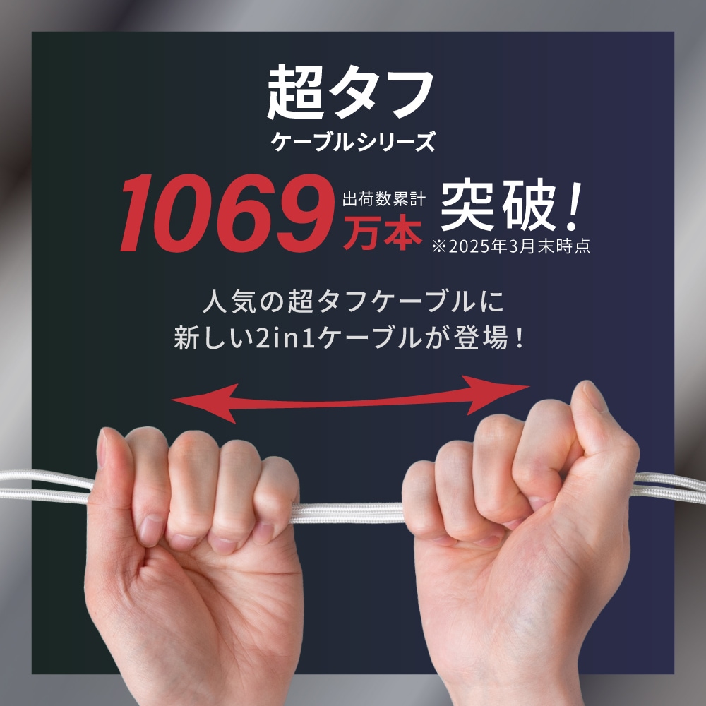 ���餫Ķ���դ������˶��� �Ѷ���10����ʾ� PD60W���š��ǡ���ž�� USB Type-C to Type-C��Lightning 2in1�����֥� OWL-CBNCCL