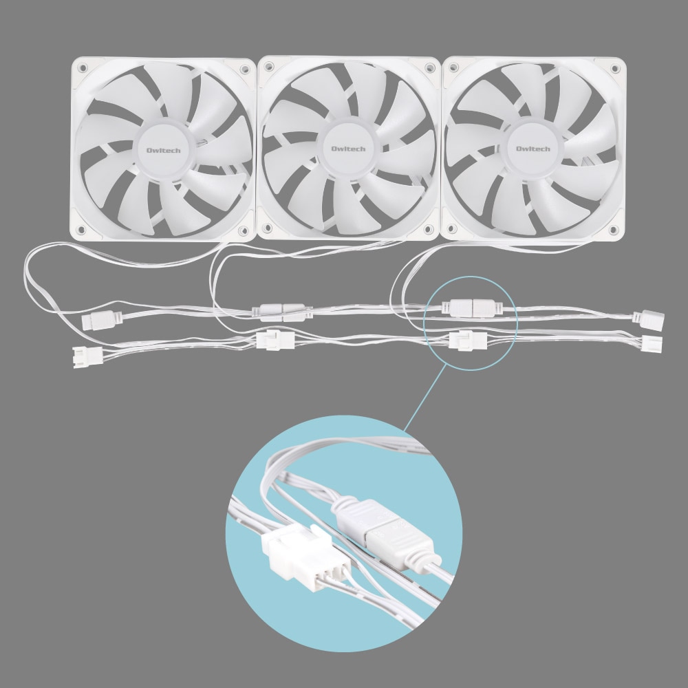 120mm ¥±¡¼¥¹ÍÑ¥Õ¥¡¥ó ¥Ç¥¤¥¸¡¼¥Á¥§¡¼¥óÀܳ²Äǽ ARGBÂбþ (OWL-FP1225ARGB)