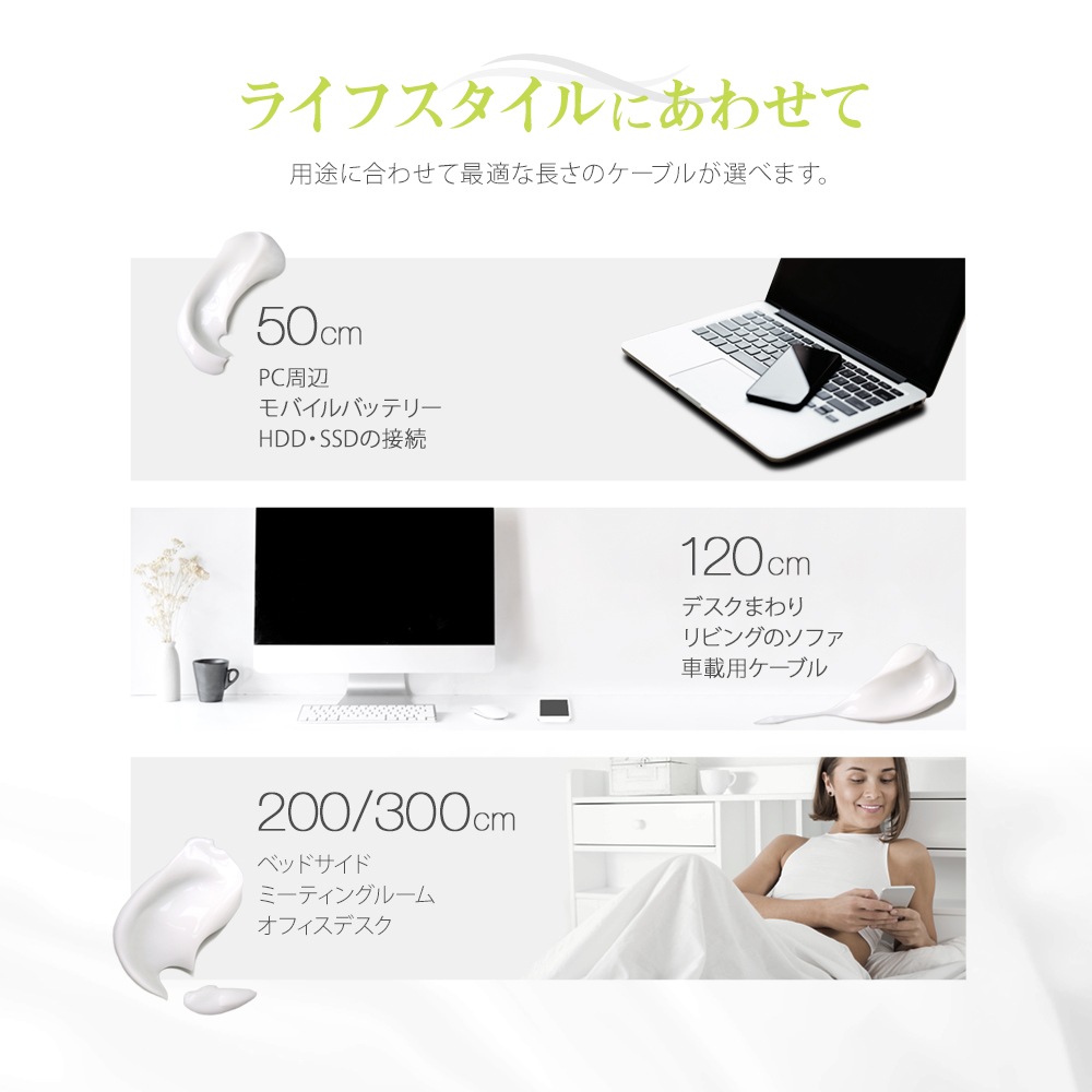 ڥȥåȡUSB Type-C / ǡ֥̿ 3m 300cm 餫˶ (OWL-CBKCASR30)