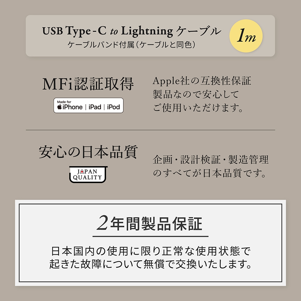 PD60Wб 륭åǤޤˤ USB Type-C to Lightning եȥꥳ󥱡֥ 1m (OWL-CBSCL10)ڤޤȤ㤤оݡ