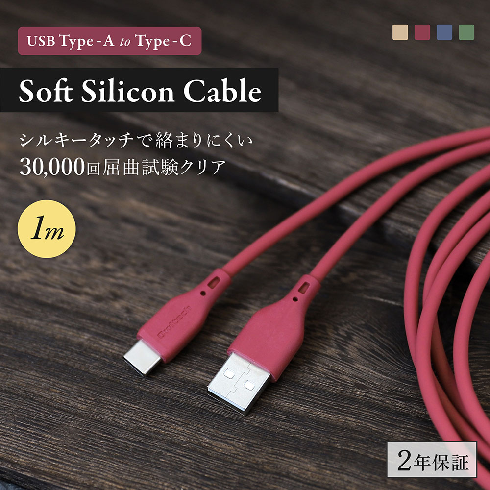 륭åǤޤˤ USB Type-A to USB Type-C եȥꥳ󥱡֥ 1mOWL-CBSAC10