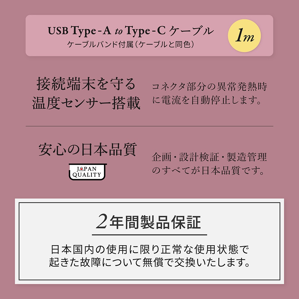 륭åǤޤˤ USB Type-A to USB Type-C եȥꥳ󥱡֥ 1mOWL-CBSAC10