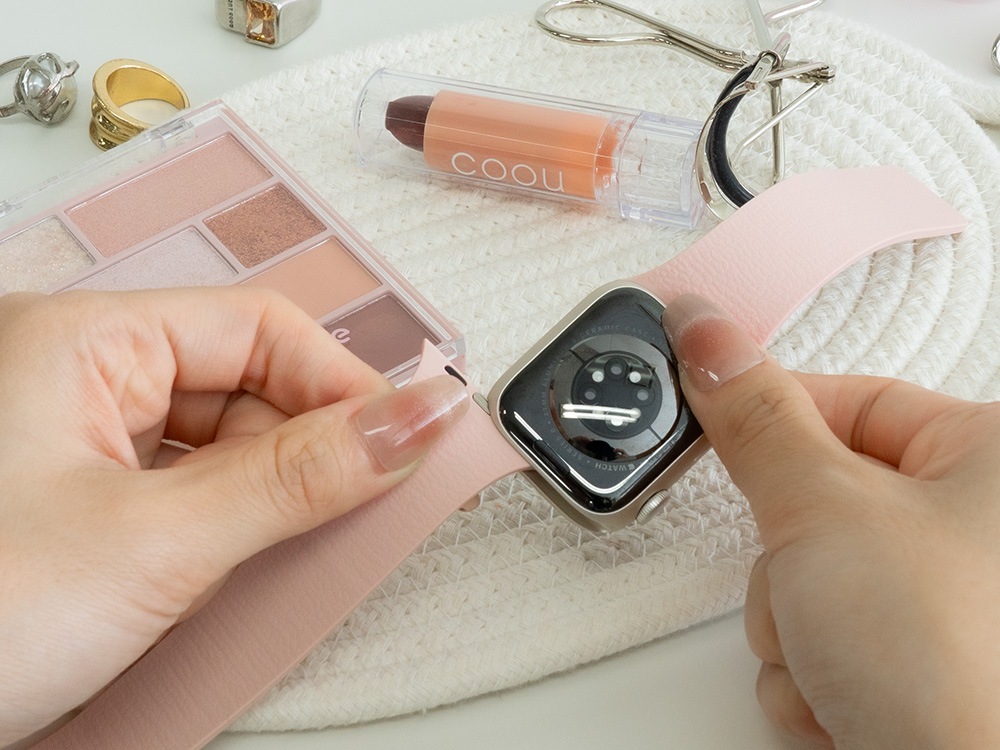 Apple Watch��38��40��41��42mm���� �ޥ��ͥƥ��å����ꥳ��Х�� Mignonne�ʥߥ˥��� OWL-AWBSMIN07