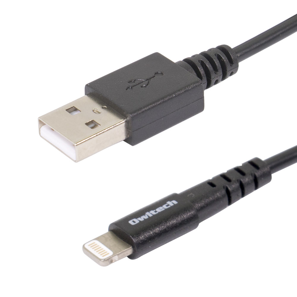 Lightning充電 / データ通信ケーブル 1.2m 120cm やわらかく断線に強い(OWL-CBKLTSR12)