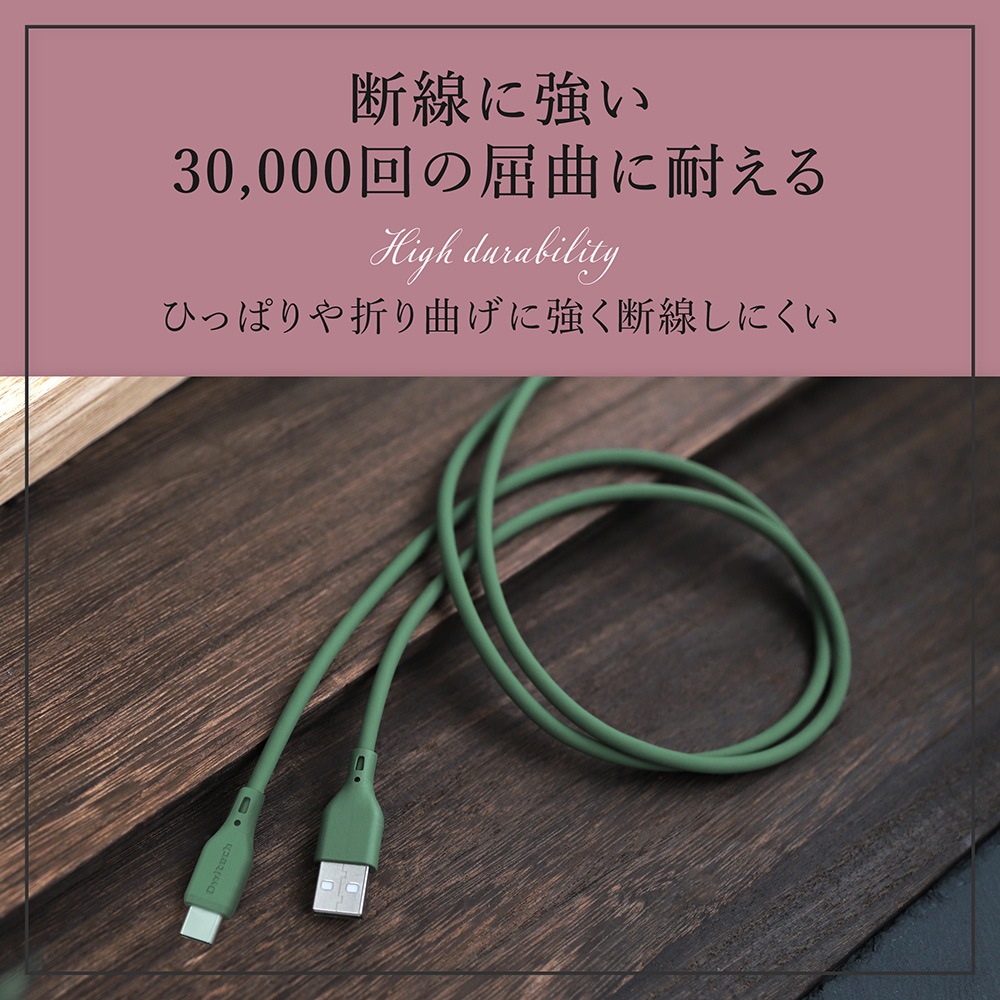 륭åǤޤˤ USB Type-A to USB Type-C եȥꥳ󥱡֥ 2mOWL-CBSAC20
