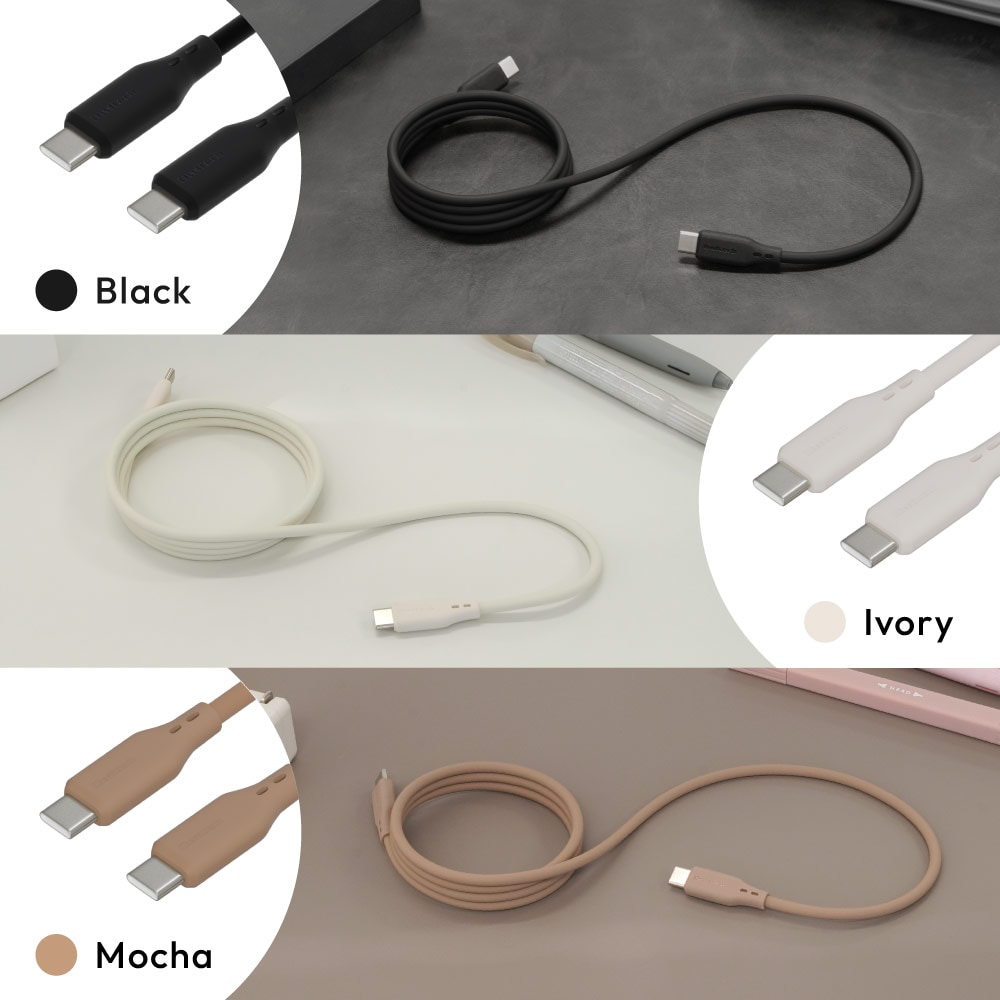 ¡ÚÈÎÏ©¸ÂÄê¡Û½À¤é¤«¤¯¼§ÎϤǤޤȤޤë PD60W½¼ÅÅ¡¿¥Ç¡¼¥¿Å¾Á÷ USB Type-C to USB Type-C ¥·¥ê¥³¥ó¥Þ¥°¥Í¥Ã¥È¥±¡¼¥Ö¥ë (OEC-CBM3CC)
