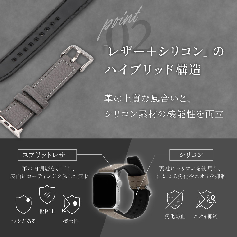 Apple Watch¡Ê38¡¿40¡¿41¡¿42mm¡ËÍÑ ¥·¥å¥ê¥ó¥¯¥ì¥¶¡¼¥Ð¥ó¥É VORGAL¡Ê¥ô¥©¥ë¥¬¡¼¥ë¡Ë OWL-AWBSVRG03