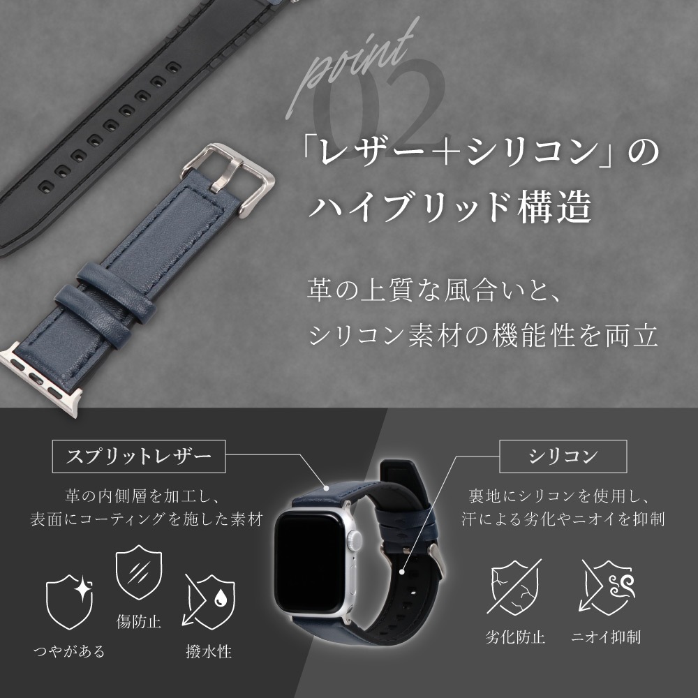 Apple Watch4244454649mm ࡼ쥶Х VORGALʥ륬 OWL-AWBLVRG01