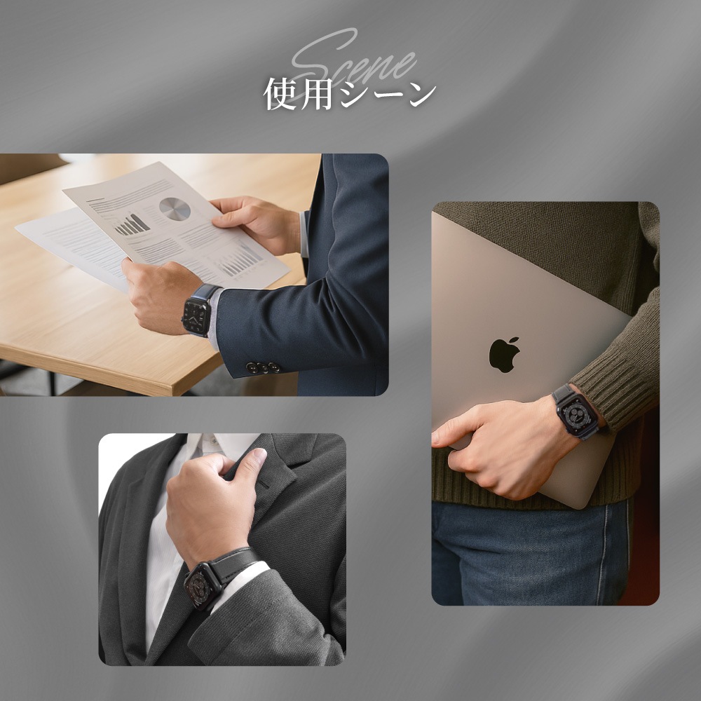 Apple Watch4244454649mm ࡼ쥶Х VORGALʥ륬 OWL-AWBLVRG01